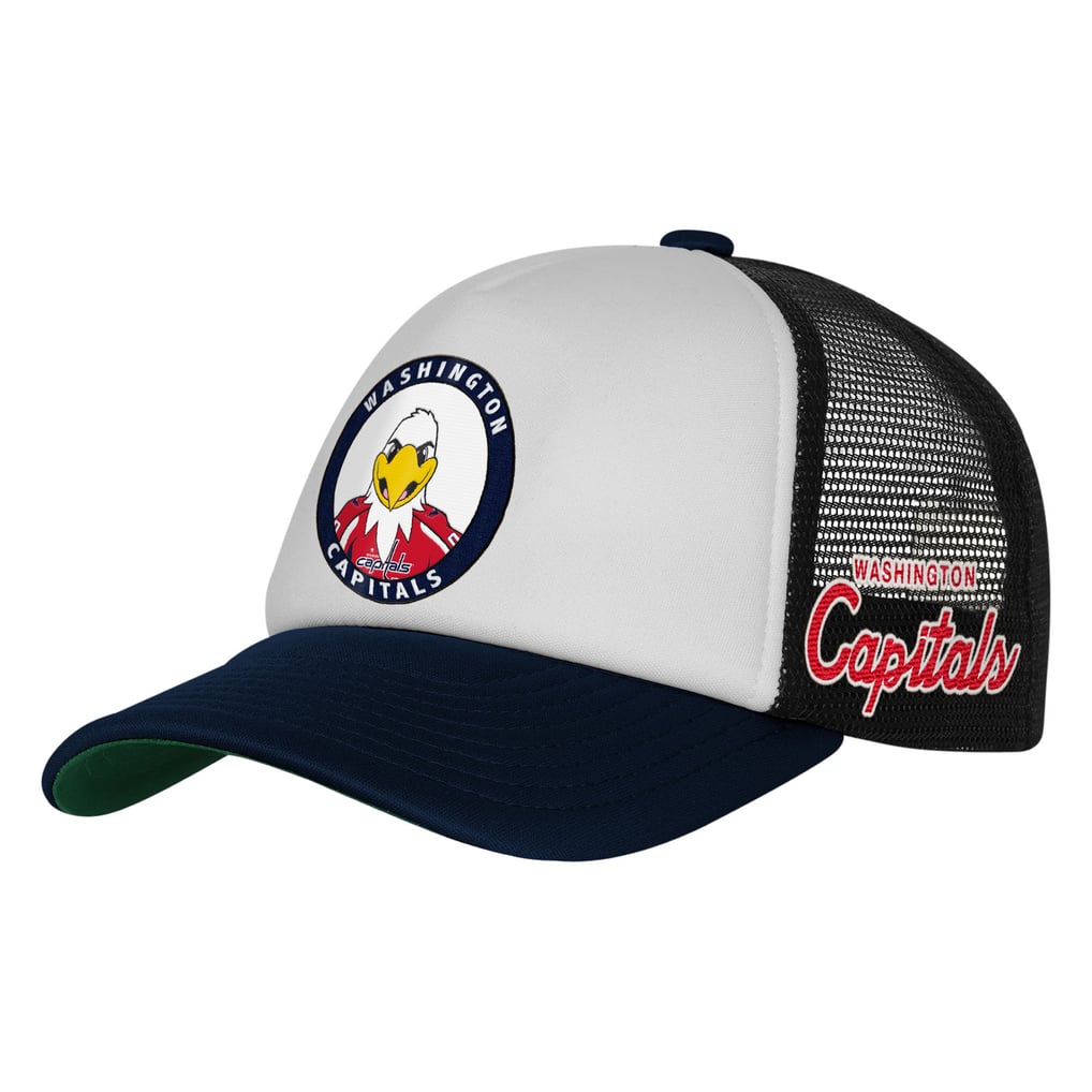  Washington Capitals Mitchell & Ness Youth Mascot Adjustable Trucker Hat - White