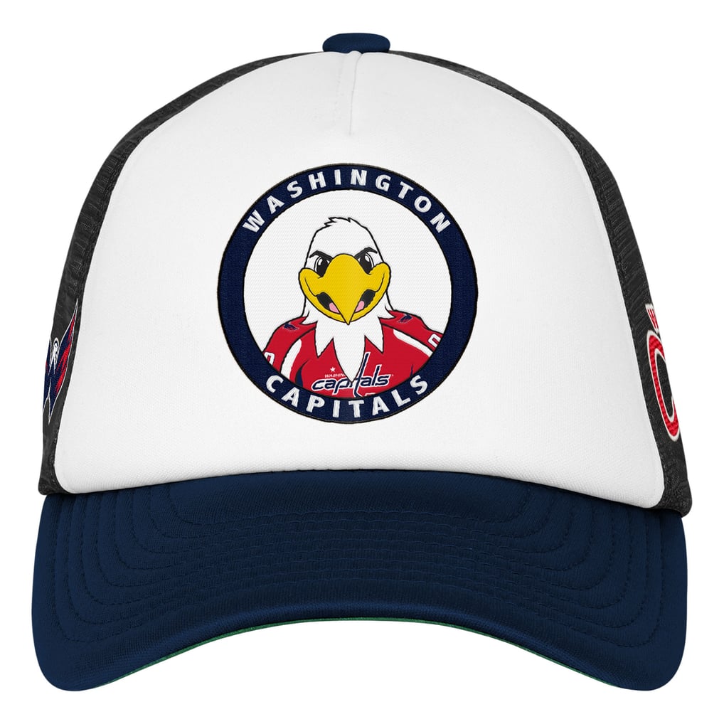  Washington Capitals Mitchell & Ness Youth Mascot Adjustable Trucker Hat - White