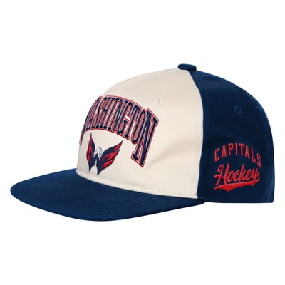 Washington Capitals Outerstuff Youth Arch Snapback Hat - Natural/Navy