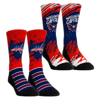  Washington Capitals Rock Em Youth Ice Breaker Two-Pack Crew Socks Set - Blue