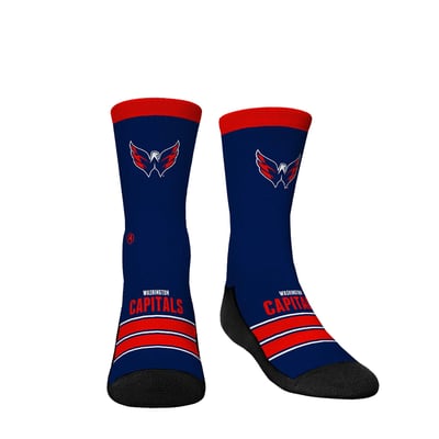  Washington Capitals Rock Em Youth Gametime Stripe Crew Socks - Navy