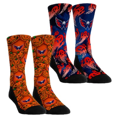 Washington Capitals Rock Em Socks Youth Halloween Crew Socks 2-Pack Set