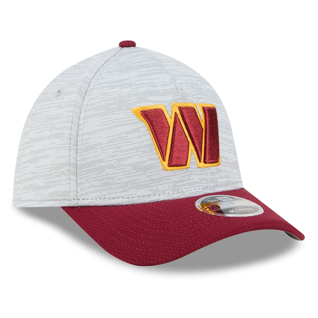 Washington Commanders New Era  Tech 39THIRTY A-Frame Stretch Hat - Gray
