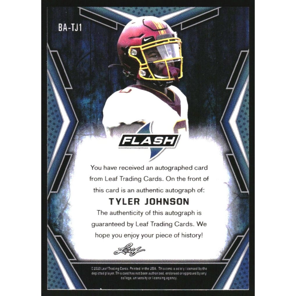 2020 Leaf Flash Autographs #BATJ1 Tyler Johnson