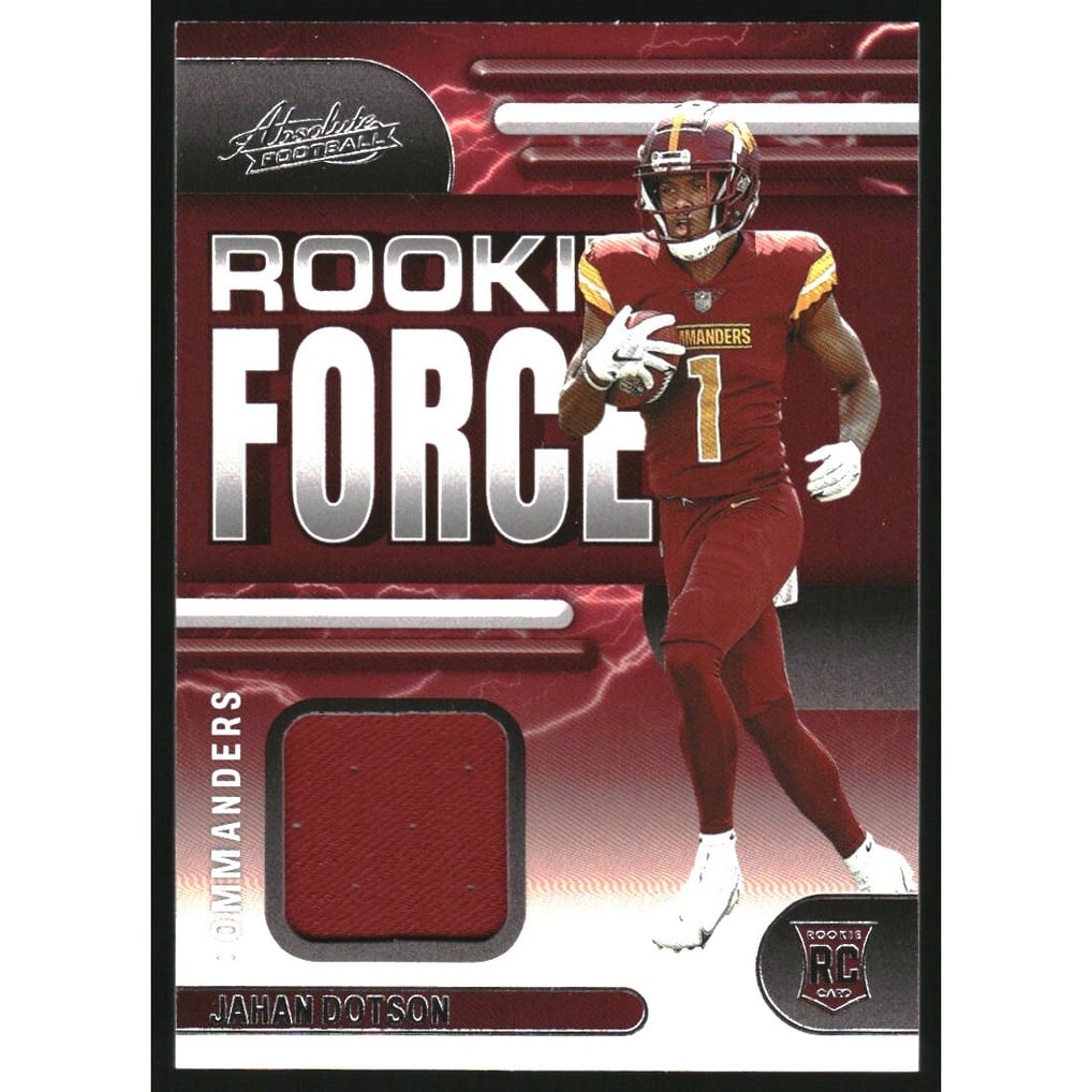 2022 Absolute Rookie Force Jerseys #10 Jahan Dotson