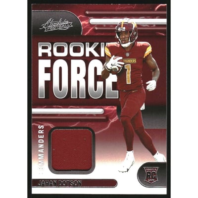 2022 Absolute Rookie Force Jerseys #10 Jahan Dotson