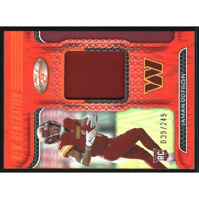 2022 Certified New Generation Jerseys Mirror Orange #12 Jahan Dotson/249