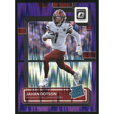 2022 Donruss Optic Purple Shock #210 Jahan Dotson RR