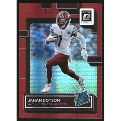 2022 Donruss Optic Red Hyper #210 Jahan Dotson RR