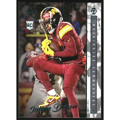 2022 Panini Chronicles Luminance Update Vertical Rookies Teal #205 Jahan Dotson