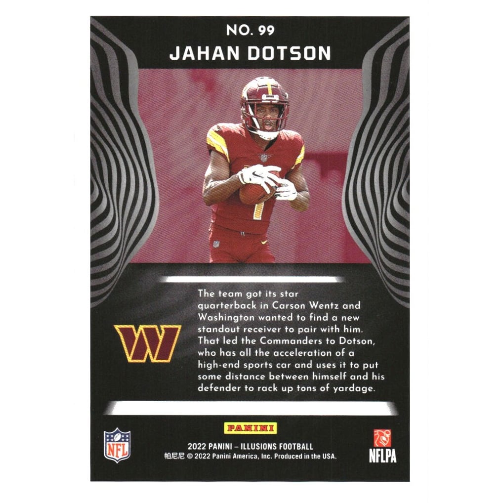 2022 Panini Illusions Bronze #99 Jahan Dotson