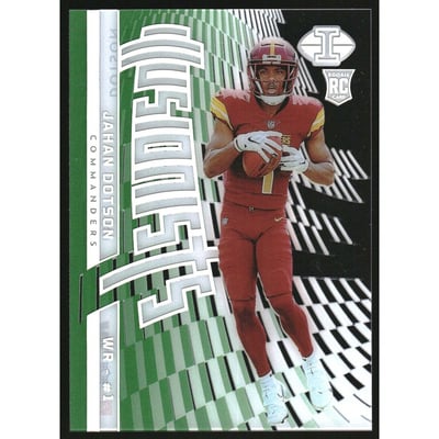 2022 Panini Illusions Illusionists Emerald #15 Jahan Dotson