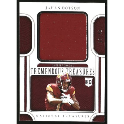 2022 Panini National Treasures Tremendous Treasures Rookies #13 Jahan Dotson