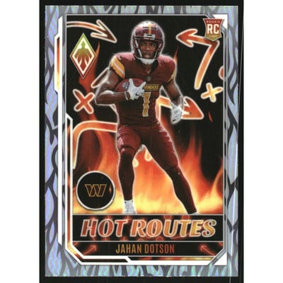 2022 Panini Phoenix Hot Routes #5 Jahan Dotson