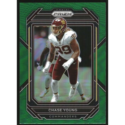 2022 Panini Prizm Prizms Green #298 Chase Young