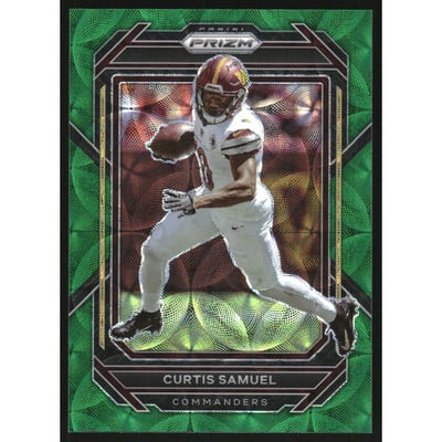 2022 Panini Prizm Prizms Green Scope #295 Curtis Samuel