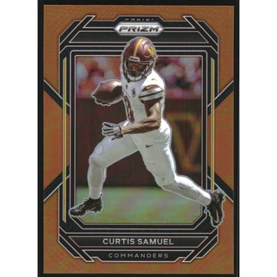 2022 Panini Prizm Prizms Orange #295 Curtis Samuel