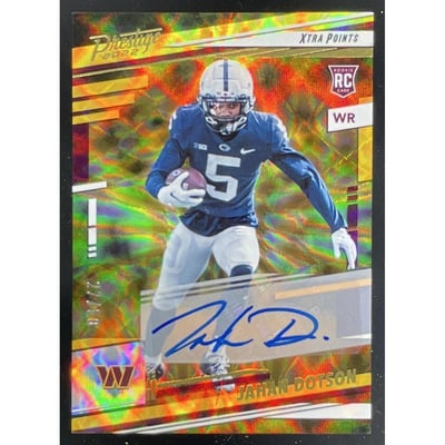 2022 Prestige Xtra Points Premium Gold #315 Jahan Dotson RC Auto /50