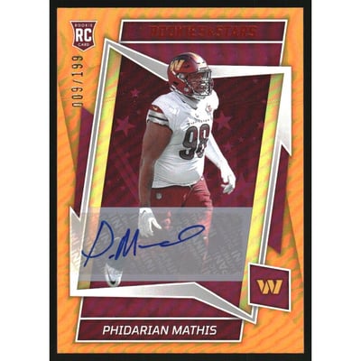 2022 Rookies and Stars Signatures Orange #198 Phidarian Mathis/199