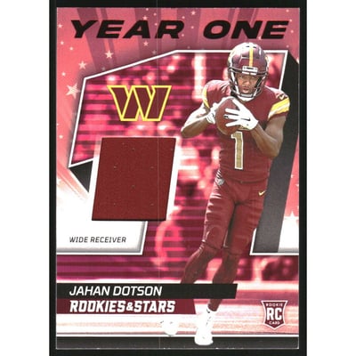 2022 Rookies and Stars Year One Jerseys #14 Jahan Dotson