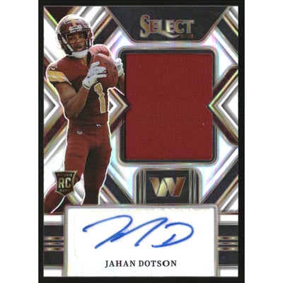 2022 Select Jumbo Rookie Signature Swatches Prizm #10 Jahan Dotson