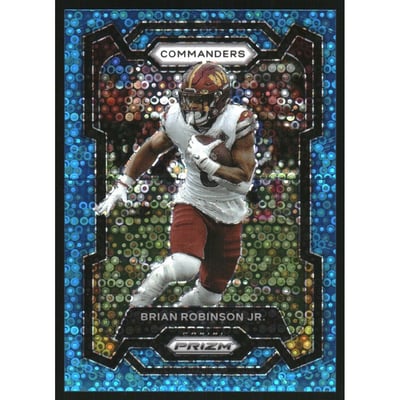 2023 Panini Prizm Prizms No Huddle Blue #292 Brian Robinson Jr.