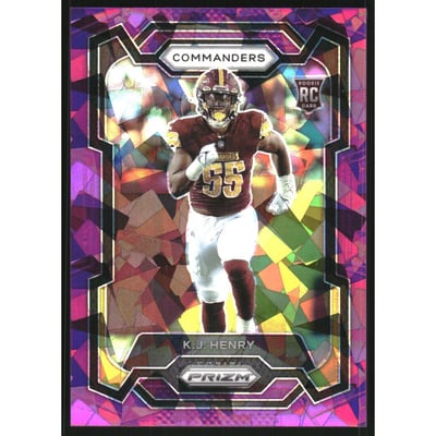 2023 Panini Prizm Prizms Purple Ice #400 K.J. Henry