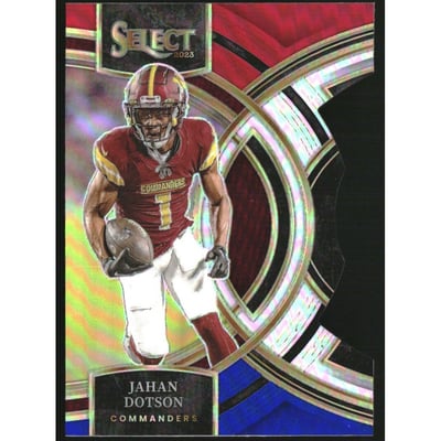 2023 Select Prizm Red and Blue Die Cut #162 Jahan Dotson