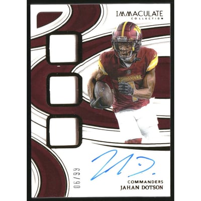 2024 Immaculate Collection Immaculate Players Collection Autographs #18 Jahan Dotson/99