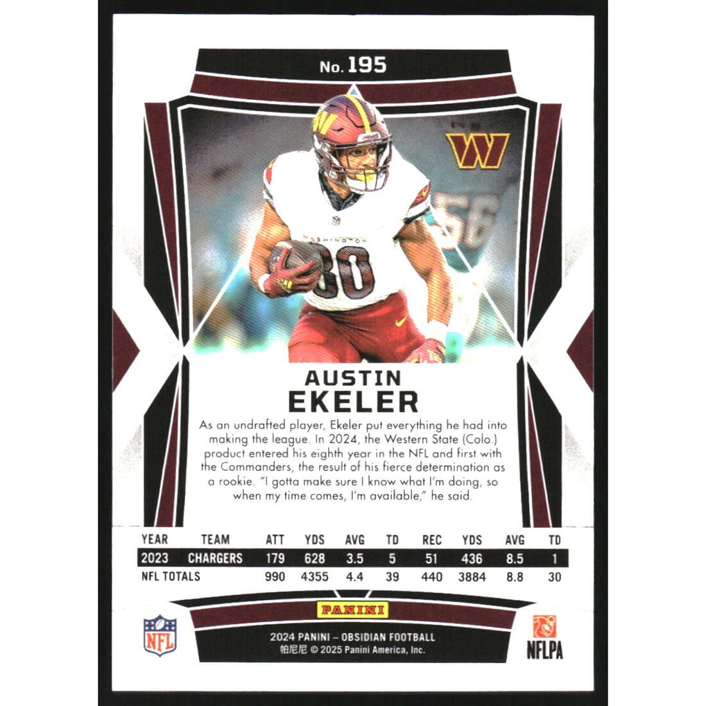 2024 Panini Obsidian #195 Austin Ekeler