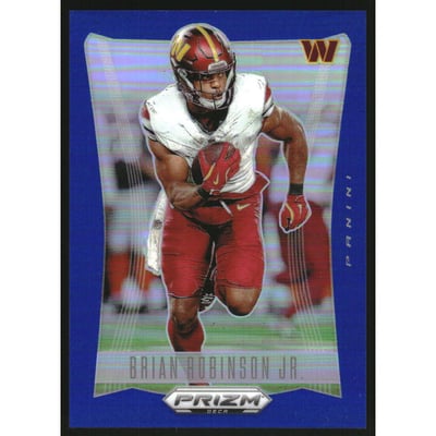 2024 Panini Prizm Deca Prizms Blue #291 Brian Robinson Jr.
