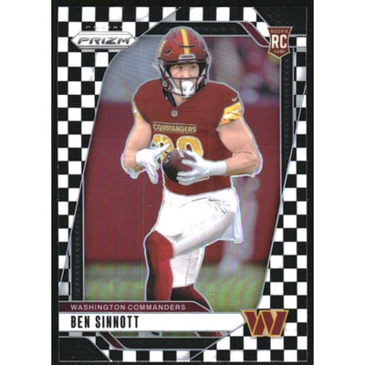 2024 Panini Prizm Prizms Black and White Checker #307 Ben Sinnott