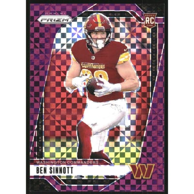 2024 Panini Prizm Prizms Purple Power #307 Ben Sinnott