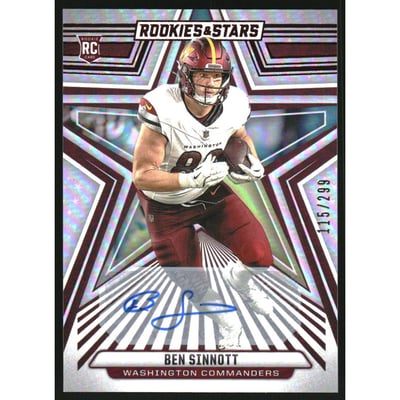 2024 Rookies and Stars Signatures Longevity #106 Ben Sinnott/299
