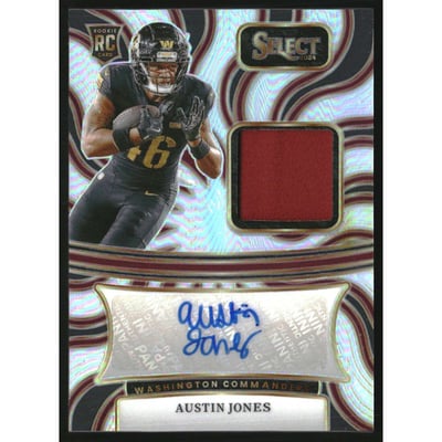2024 Select Rookie Signature Memorabilia Prizm #26 Austin Jones