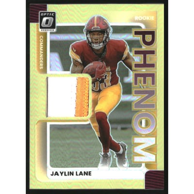 2025 Donruss Optic Rookie Phenoms Neon Yellow #32 Jaylin Lane