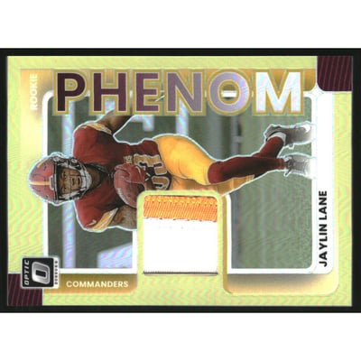 2025 Donruss Optic Rookie Phenoms Neon Yellow #32 Jaylin Lane