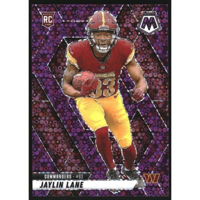 2025 Panini Mosaic Mosaic No Huddle Purple #306 Jaylin Lane