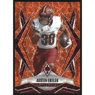 2025 Panini Phoenix Orange Lazer #103 Austin Ekeler