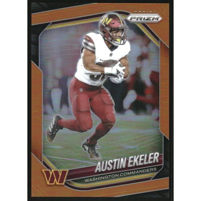 2025 Panini Prizm Prizms Orange #242 Austin Ekeler