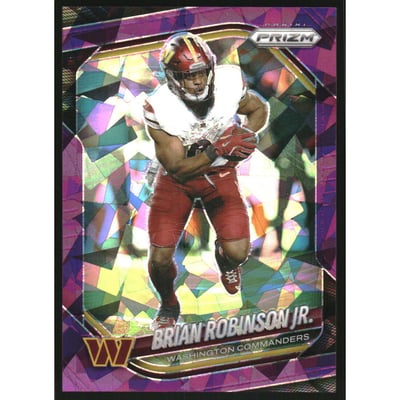 2025 Panini Prizm Prizms Purple Ice #141 Brian Robinson Jr.