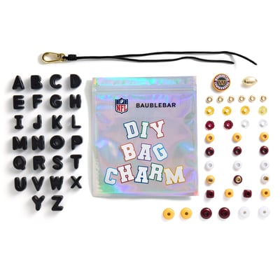 Washington Commanders BaubleBar Mini Custom Bag Charm Bead Kit