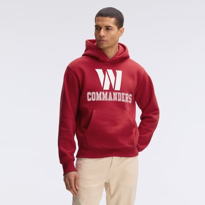 Washington Commanders Fanatics IconicFleece Flocked Hoodie - Burgundy