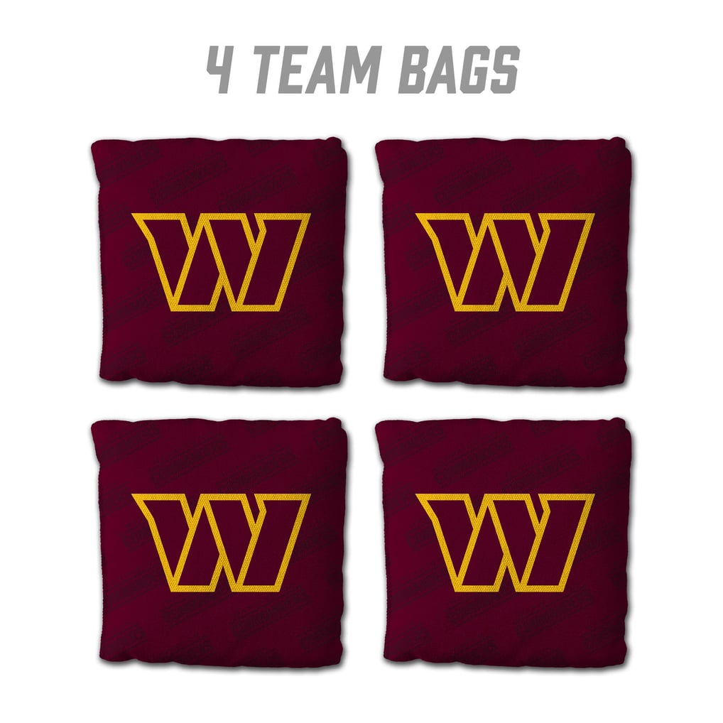 Washington Commanders Fanpoint Four-Piece Cornhole Bag Set