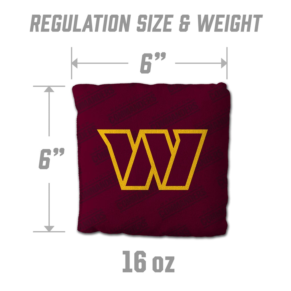 Washington Commanders Fanpoint Four-Piece Cornhole Bag Set