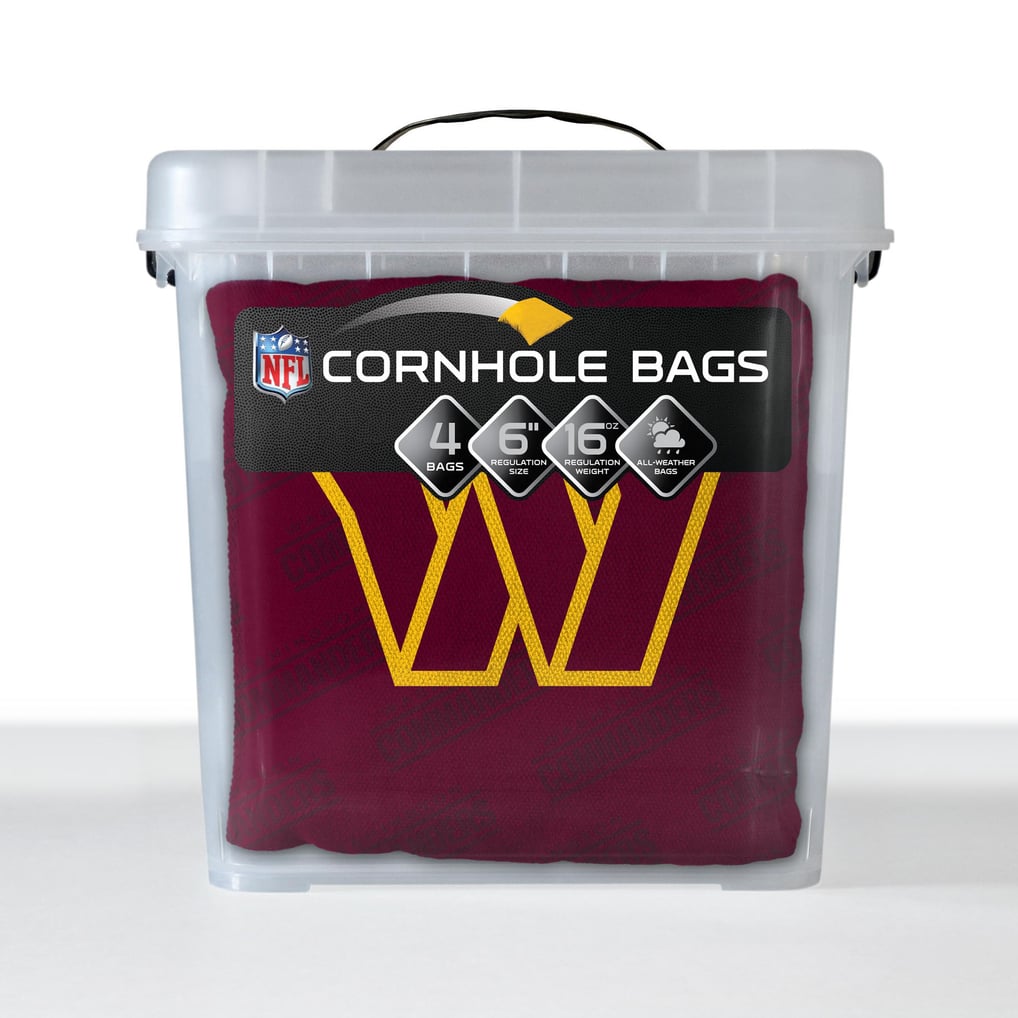 Washington Commanders Fanpoint Four-Piece Cornhole Bag Set