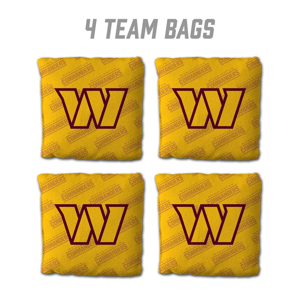 Washington Commanders Fanpoint Four-Piece Cornhole Bag Set