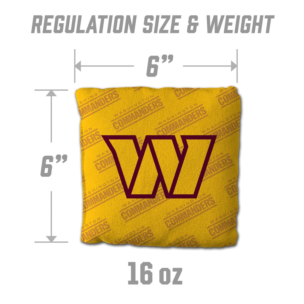 Washington Commanders Fanpoint Four-Piece Cornhole Bag Set