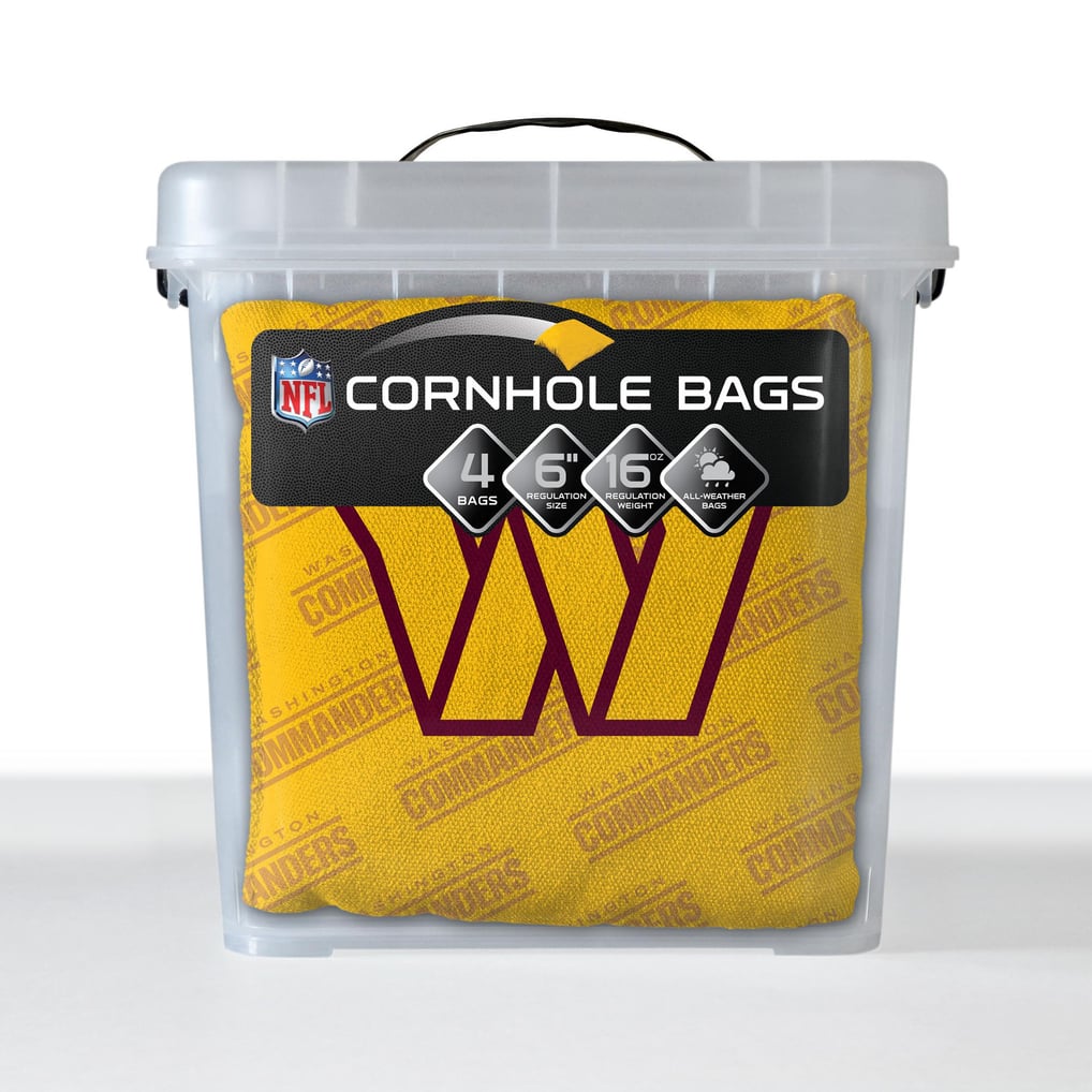 Washington Commanders Fanpoint Four-Piece Cornhole Bag Set