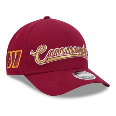 Washington Commanders New Era Girls' Glitz A-Frame 9FORTY Adjustable Hat - Burgundy